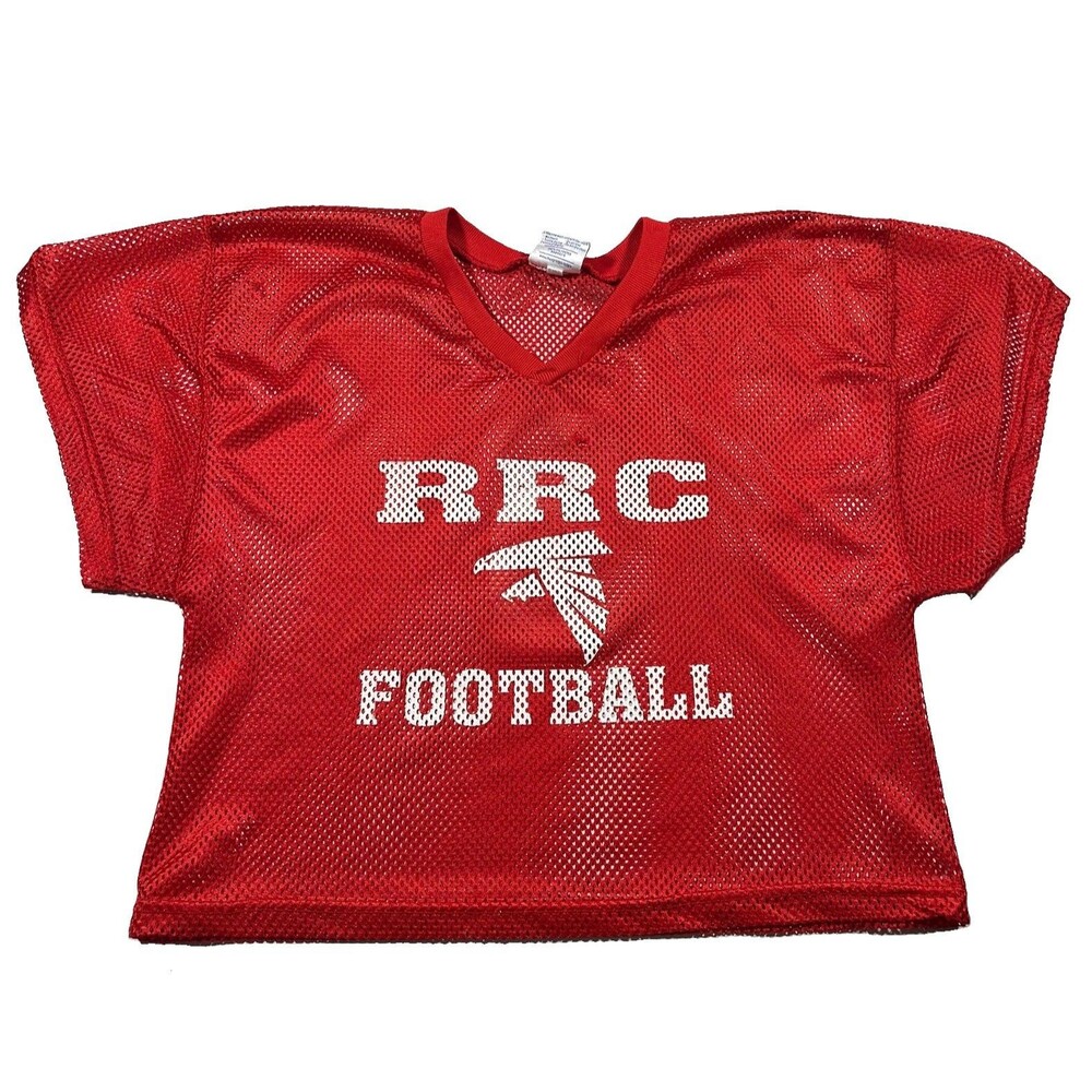 Vintage Champro RRC Football Practice Jersey #9 Red Mesh Adult Medium